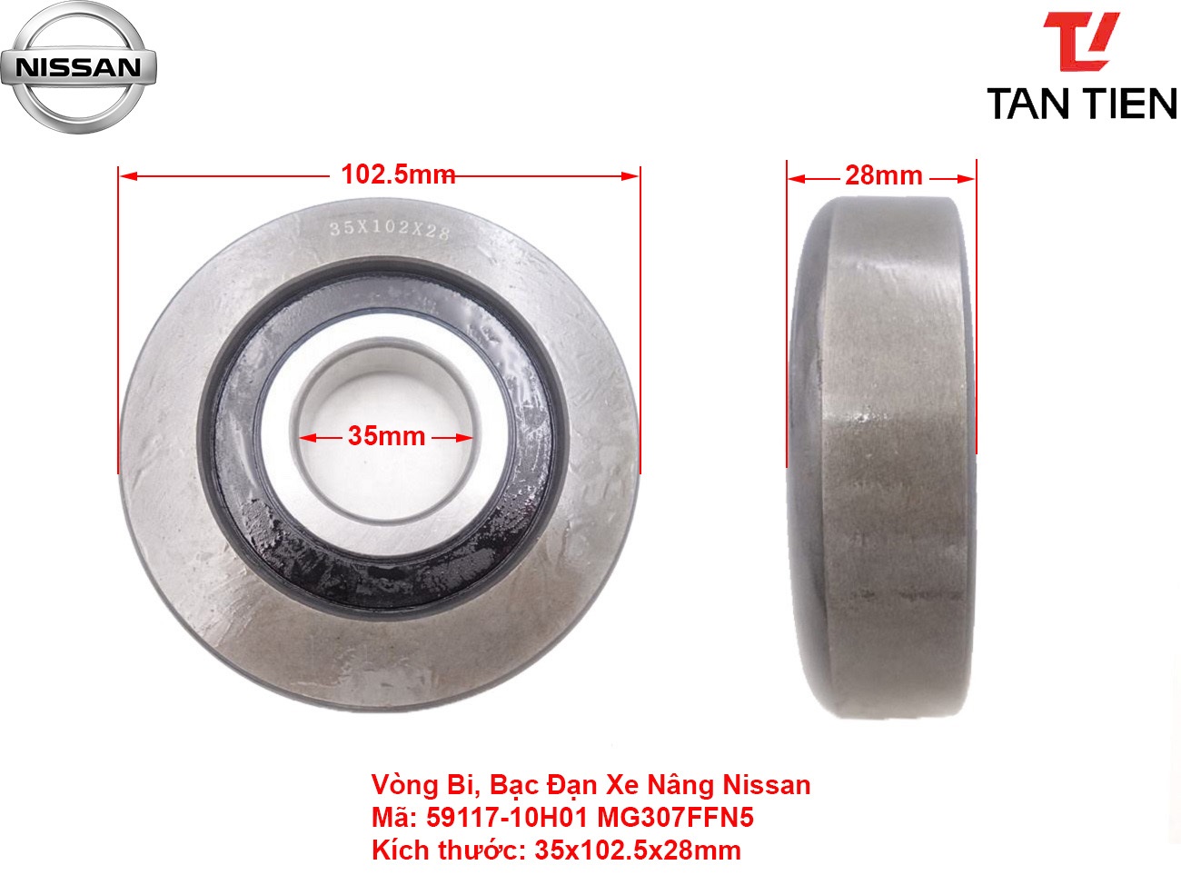 Vòng Bi Nissan 59117-10H01